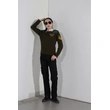BD-MO-013 Customized Security Sweater Uniform Model Demonstration Real Person Trying On Custom Style