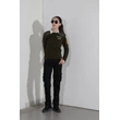 BD-MO-013 Customized Security Sweater Uniform Model Demonstration Real Person Trying On Custom Style