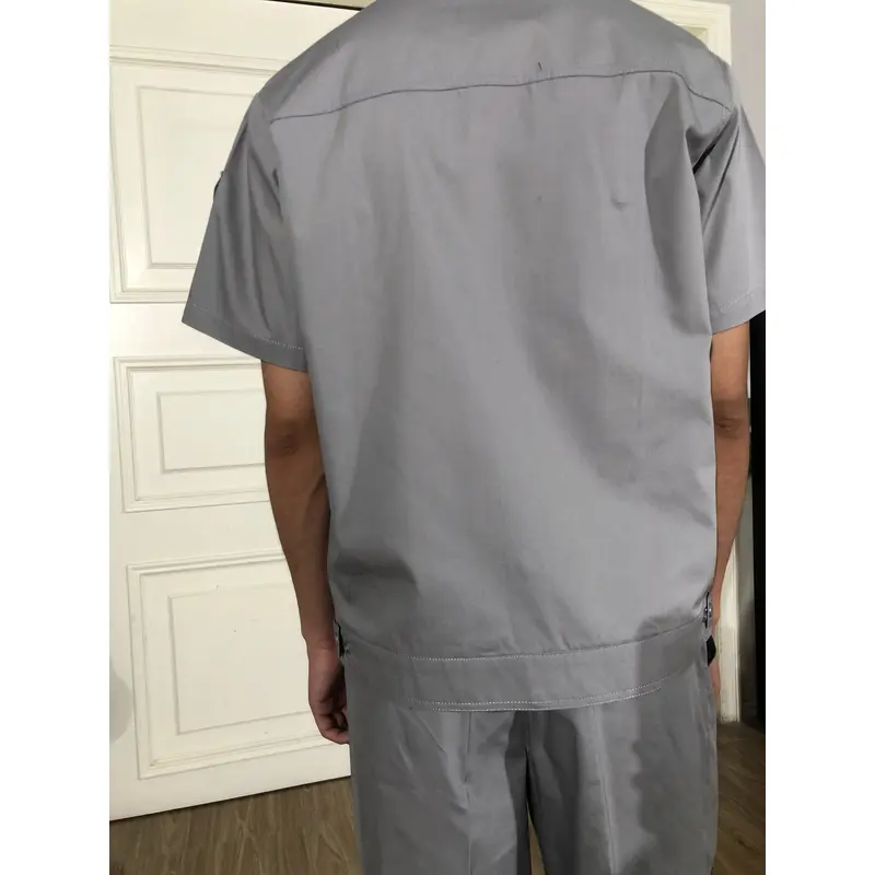 bd-mo-047 定製酒店維修制服、模特試穿、翻領工裝 