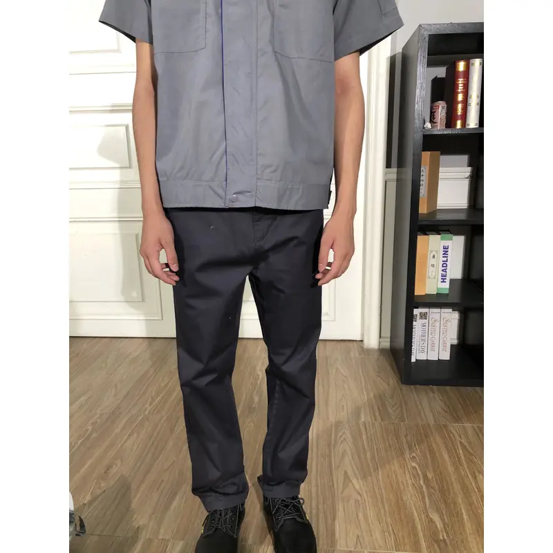 bd-mo-053 定製酒店維修制服現場表演藍色翻領酒店維修制服供應商 