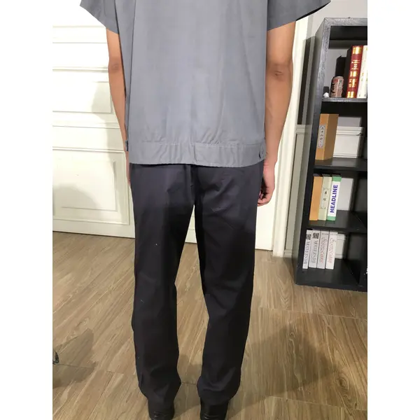 bd-mo-053 定製酒店維修制服現場表演藍色翻領酒店維修制服供應商 