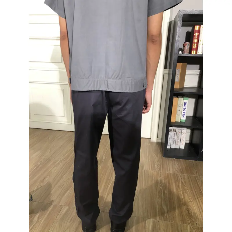 bd-mo-053 定製酒店維修制服現場表演藍色翻領酒店維修制服供應商 