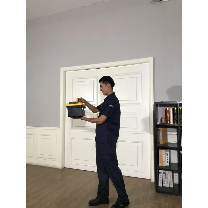 bd-mo-054定做酒店維修制服模型展示胸拉鍊口袋酒店維修制服店 