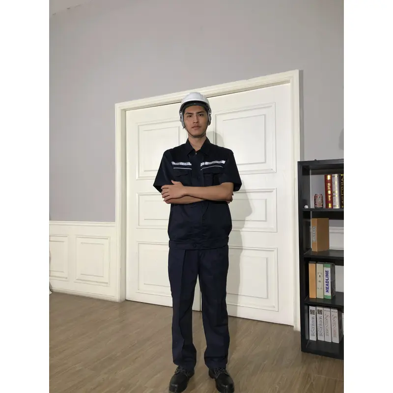 bd-mo-055 定製酒店維修制服模型展示胸部熒光條紋 