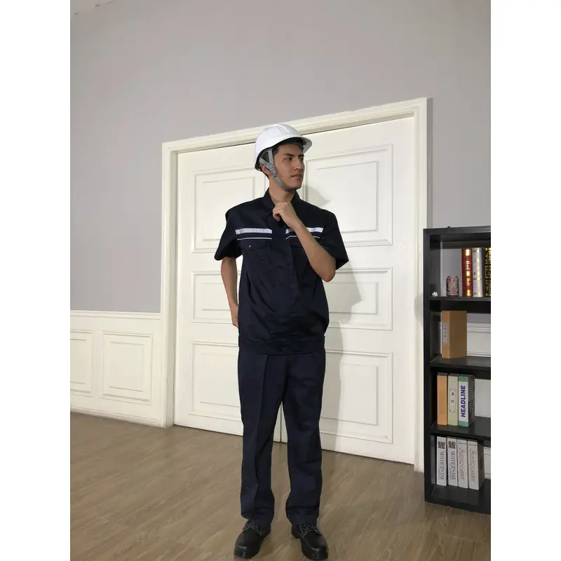 bd-mo-055 定製酒店維修制服模型展示胸部熒光條紋 