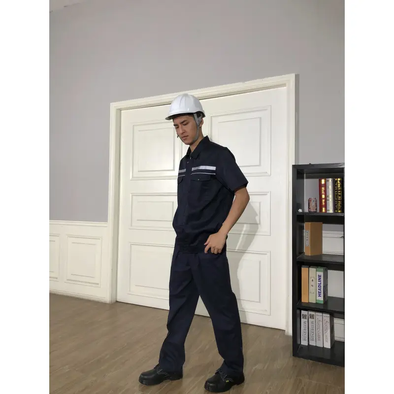 bd-mo-055 定製酒店維修制服模型展示胸部熒光條紋 