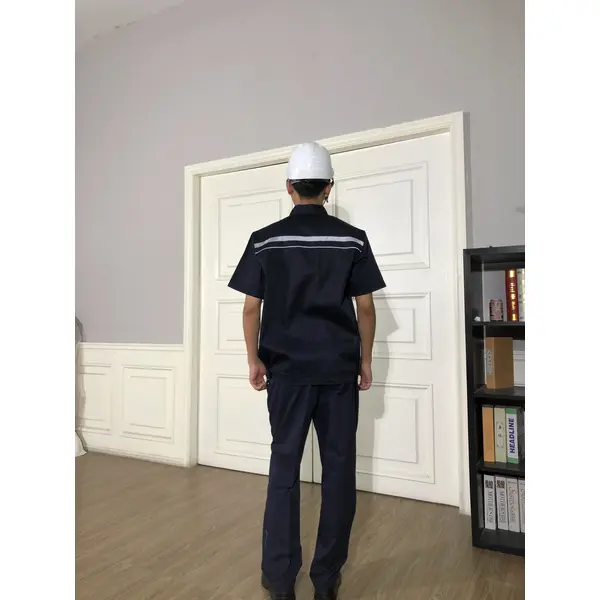 bd-mo-055 定製酒店維修制服模型展示胸部熒光條紋 