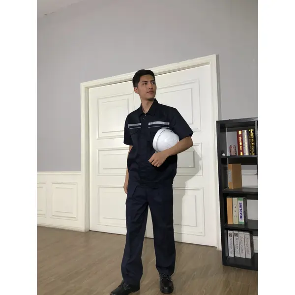 bd-mo-055 定製酒店維修制服模型展示胸部熒光條紋 