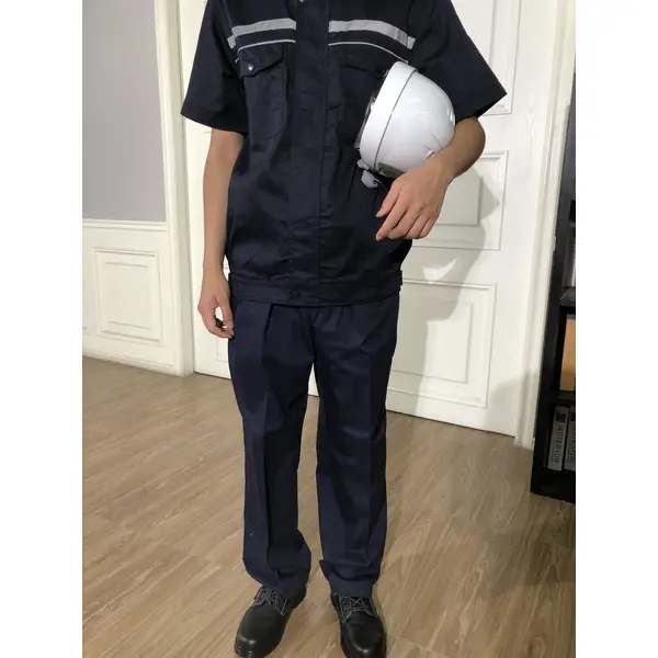 bd-mo-055 定製酒店維修制服模型展示胸部熒光條紋 