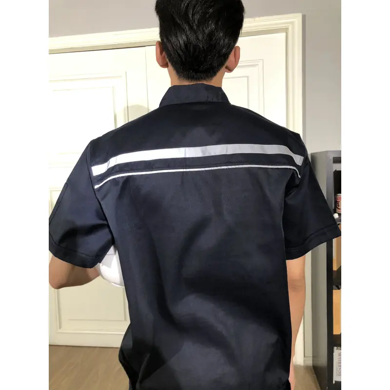 bd-mo-055 定製酒店維修制服模型展示胸部熒光條紋 