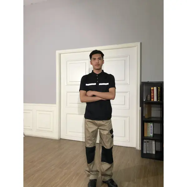 bd-mo-057 modelos de uniformes de manutenção de hotel personalizados resistentes ao desgaste 