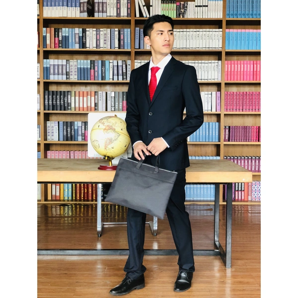 BD-MO-059  Real people try on men's suit garment factory