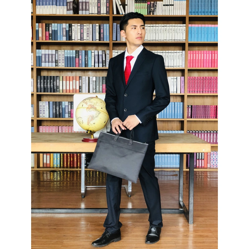 BD-MO-059  Real people try on men's suit garment factory