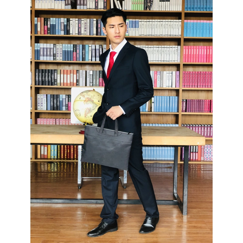 BD-MO-059  Real people try on men's suit garment factory