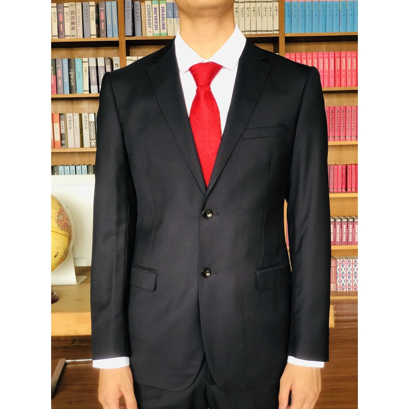 BD-MO-059  Real people try on men's suit garment factory