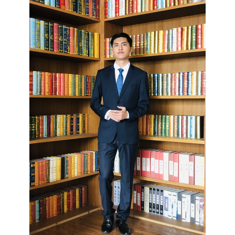 BD-MO-060 Manufacturing striped men's suits Personal design single-breasted double-button striped men's suits