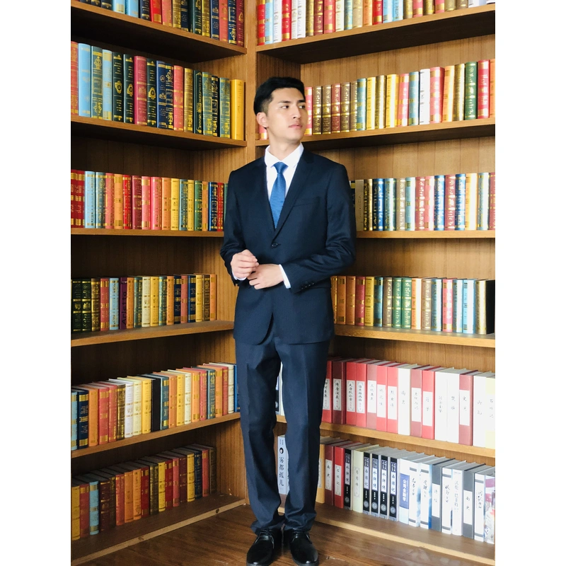 BD-MO-060 Manufacturing striped men's suits Personal design single-breasted double-button striped men's suits