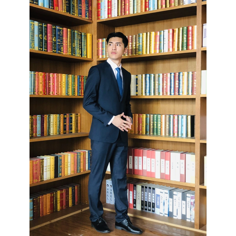 BD-MO-060 Manufacturing striped men's suits Personal design single-breasted double-button striped men's suits