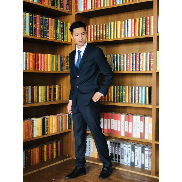 BD-MO-060 Manufacturing striped men's suits Personal design single-breasted double-button striped men's suits