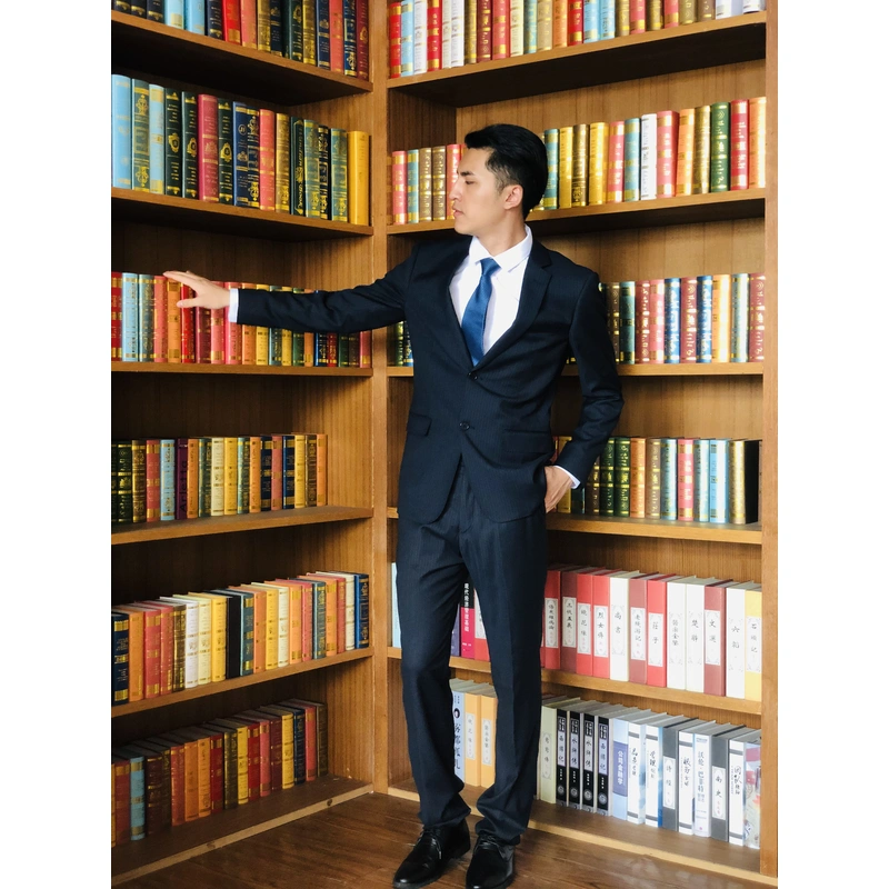 BD-MO-060 Manufacturing striped men's suits Personal design single-breasted double-button striped men's suits