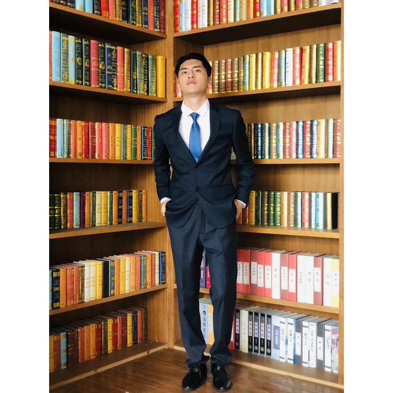 BD-MO-060 Manufacturing striped men's suits Personal design single-breasted double-button striped men's suits