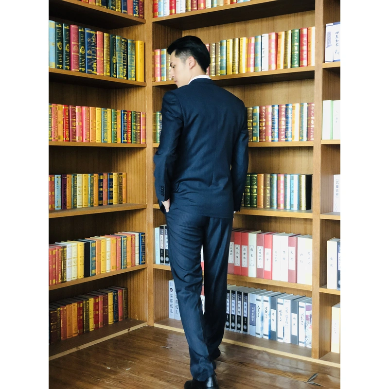 BD-MO-060 Manufacturing striped men's suits Personal design single-breasted double-button striped men's suits