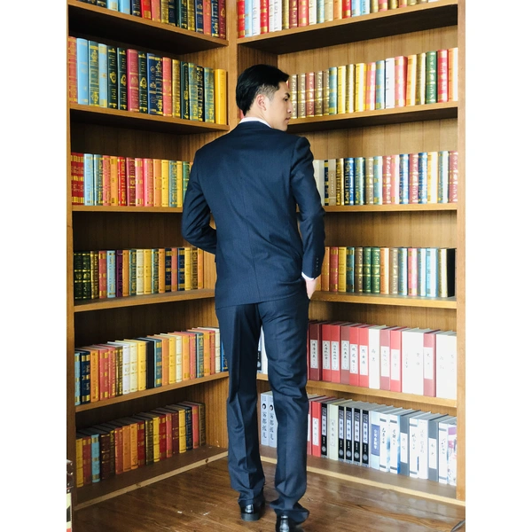 BD-MO-060 Manufacturing striped men's suits Personal design single-breasted double-button striped men's suits