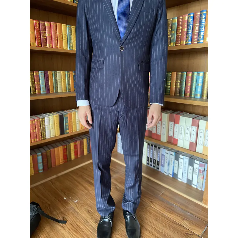 BD-MO-061 A large number of customized striped men's suits Design business single-breasted men's suits