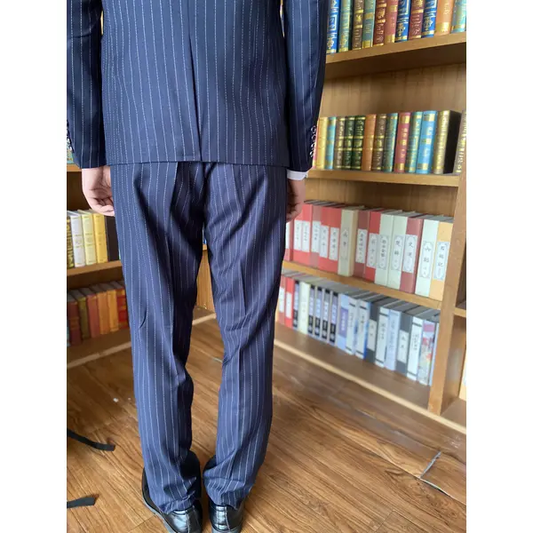 BD-MO-061 A large number of customized striped men's suits Design business single-breasted men's suits