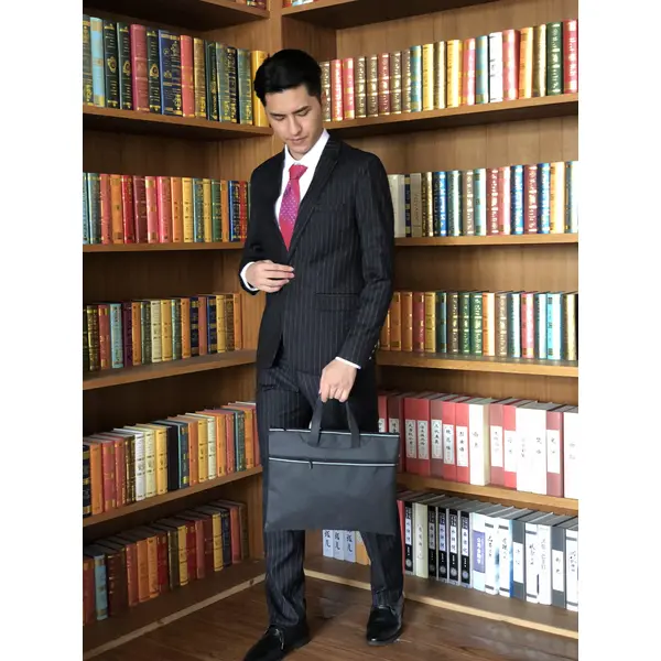 BD-MO-062 Order online custom black men's suits custom striped single-breasted men's suits