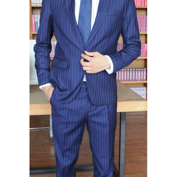 BD-MO-065 Personal design striped suit Customized professional business men's suit