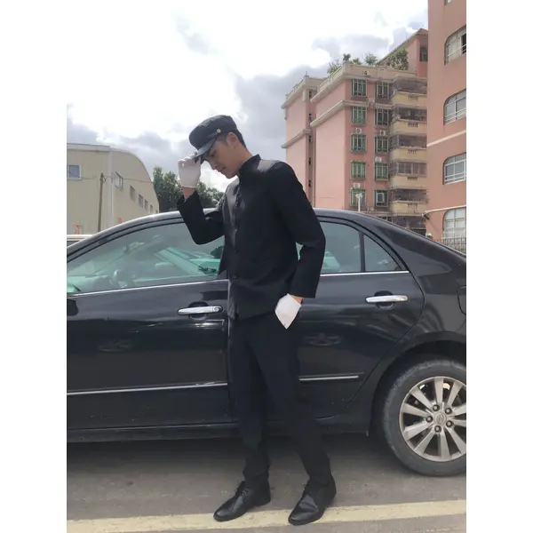 BD-MO-116 Custom-made driver uniforms Model display Tailor-made stand-up collar uniforms Lightweight and wrinkle-resistant Driver uniform shop