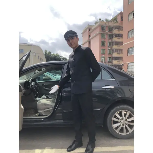 BD-MO-116 Custom-made driver uniforms Model display Tailor-made stand-up collar uniforms Lightweight and wrinkle-resistant Driver uniform shop