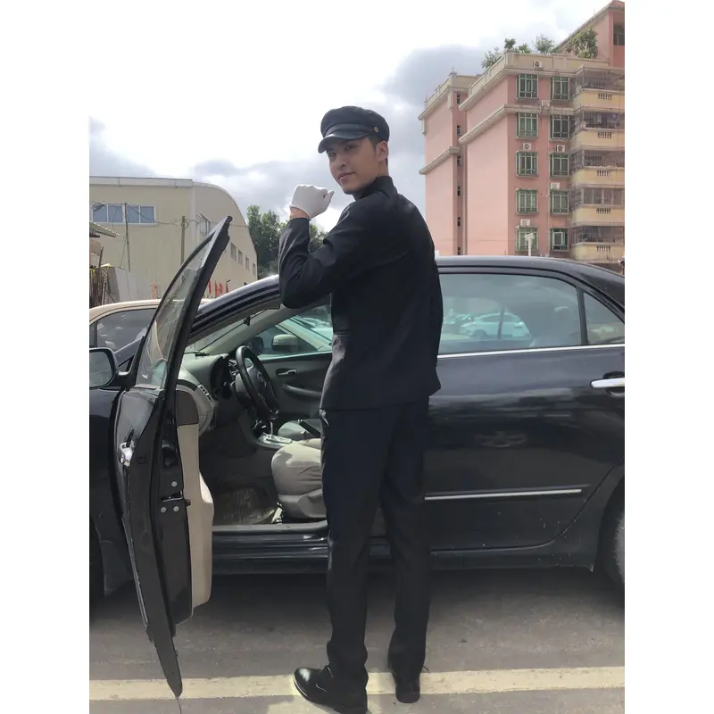 BD-MO-116 Custom-made driver uniforms Model display Tailor-made stand-up collar uniforms Lightweight and wrinkle-resistant Driver uniform shop