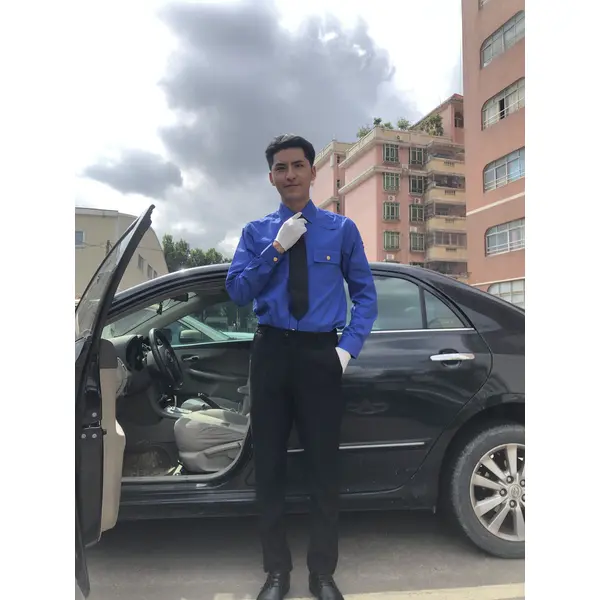 BD-MO-117 Order driver uniforms online, model display, design shirt uniforms, light and soft, driver uniforms franchise