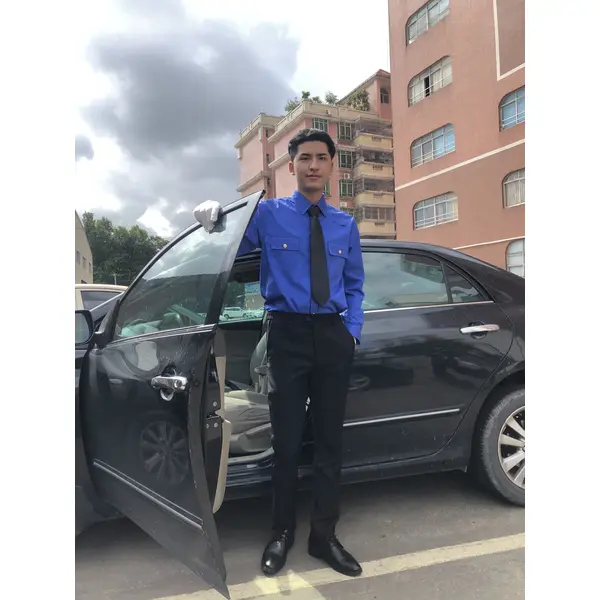 BD-MO-117 Order driver uniforms online, model display, design shirt uniforms, light and soft, driver uniforms franchise