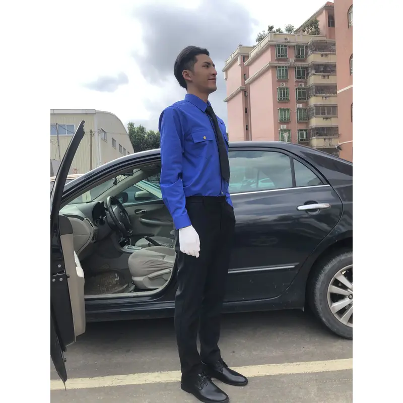 BD-MO-117 Order driver uniforms online, model display, design shirt uniforms, light and soft, driver uniforms franchise