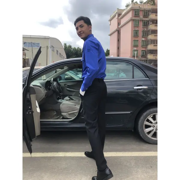 BD-MO-117 Order driver uniforms online, model display, design shirt uniforms, light and soft, driver uniforms franchise