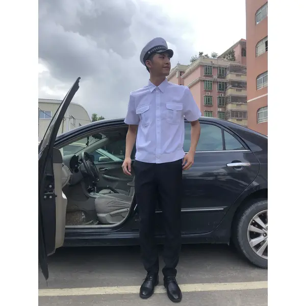 BD-MO-119 Order driver uniforms in this edition Model display Customized short-sleeved uniforms Lapel light shirts Driver uniforms shop