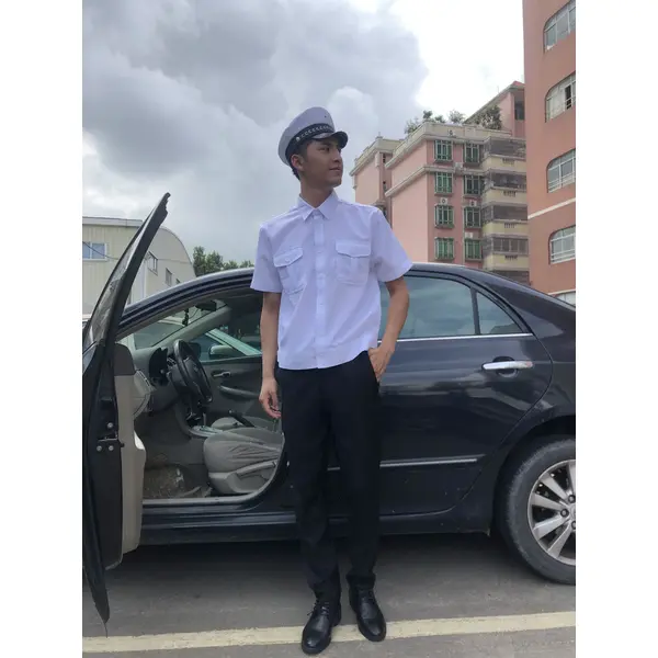 BD-MO-119 Order driver uniforms in this edition Model display Customized short-sleeved uniforms Lapel light shirts Driver uniforms shop