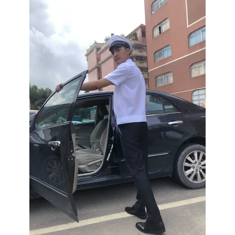 BD-MO-119 Order driver uniforms in this edition Model display Customized short-sleeved uniforms Lapel light shirts Driver uniforms shop