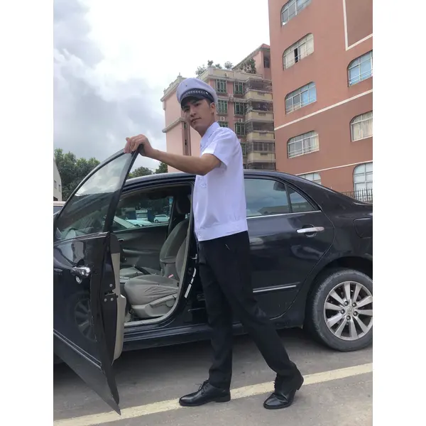 BD-MO-119 Order driver uniforms in this edition Model display Customized short-sleeved uniforms Lapel light shirts Driver uniforms shop