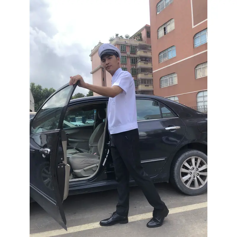 BD-MO-119 Order driver uniforms in this edition Model display Customized short-sleeved uniforms Lapel light shirts Driver uniforms shop