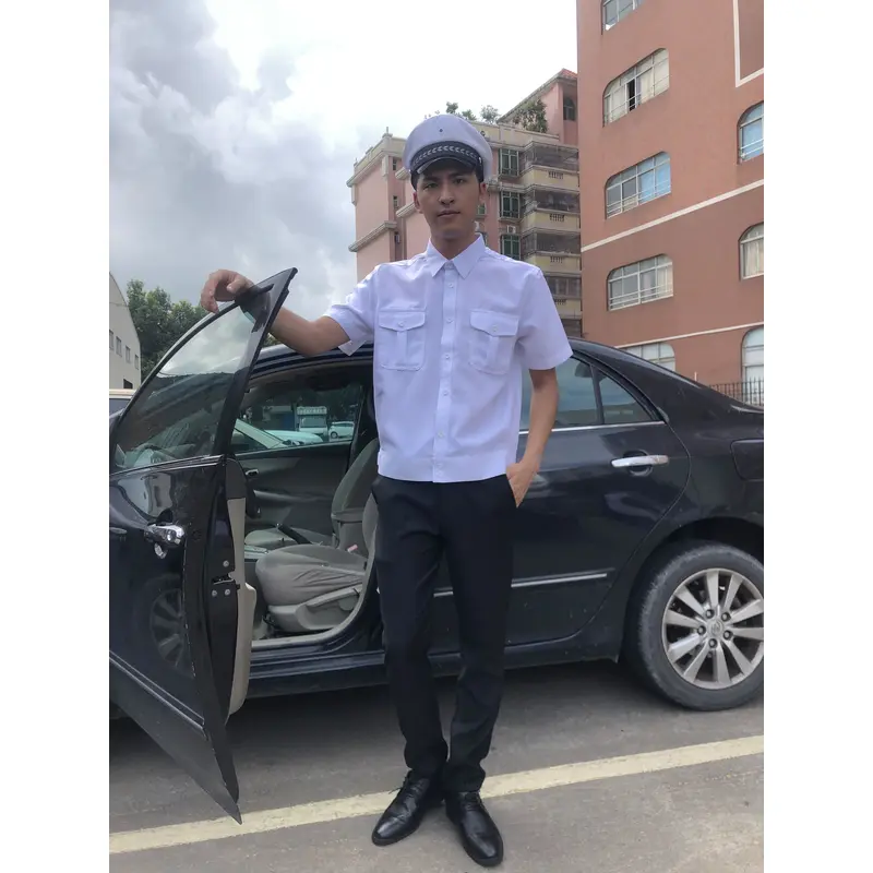 BD-MO-119 Order driver uniforms in this edition Model display Customized short-sleeved uniforms Lapel light shirts Driver uniforms shop