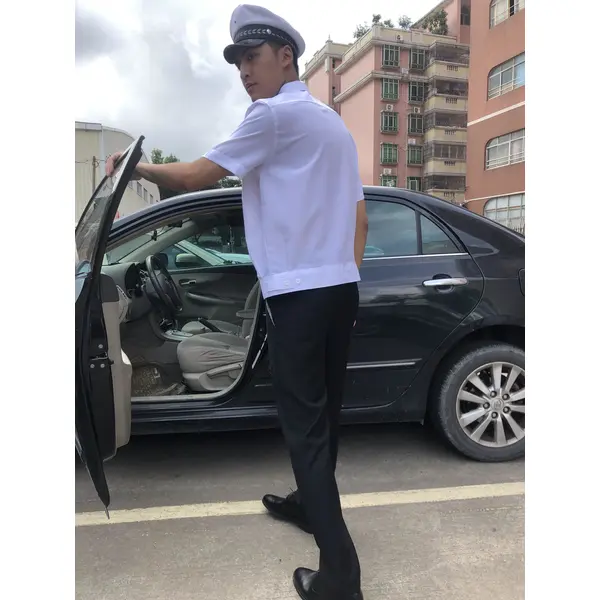 BD-MO-119 Order driver uniforms in this edition Model display Customized short-sleeved uniforms Lapel light shirts Driver uniforms shop