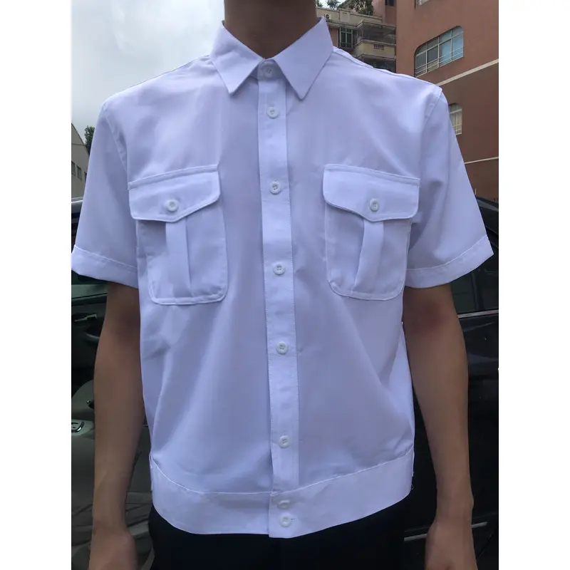 BD-MO-119 Order driver uniforms in this edition Model display Customized short-sleeved uniforms Lapel light shirts Driver uniforms shop