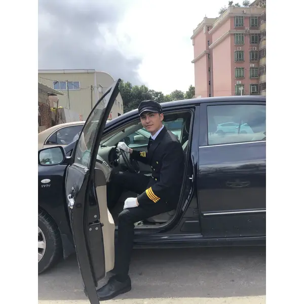 BD-MO-120 Customized Driver Uniform Model Display Designed Sleeve Golden Strips Golden Buttons Driver Uniform Center