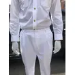 BD-MO-121 To order driver uniforms, model display, design long sleeves, pure white, golden button uniforms, driver uniforms shop
