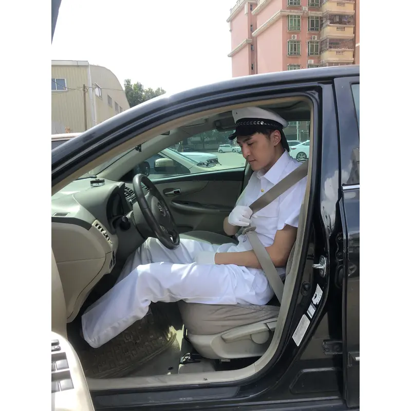 BD-MO-122 Customized Driver Uniform Model Display Designed Golden Button Short-sleeved Shirt Soft and Lightweight Driver Uniform Specialty Store