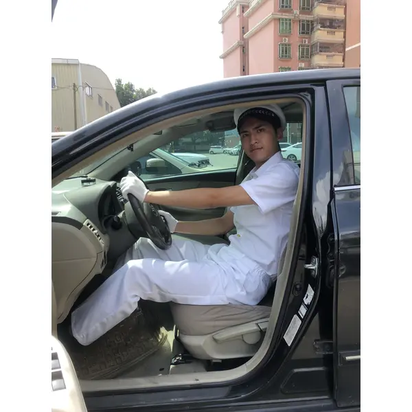 BD-MO-122 Customized Driver Uniform Model Display Designed Golden Button Short-sleeved Shirt Soft and Lightweight Driver Uniform Specialty Store